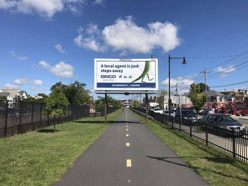 Mayor Anthony Salvo Bike Path billboard, Salem Massachusetts