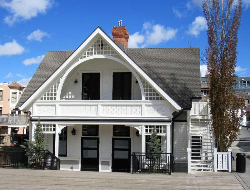 Former Union Pacific Railroad Depot in Park City, Utah. It is a contributing property in the Park City Main Street Historic District.