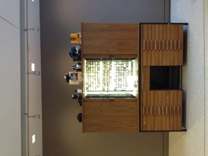 A slide viewer at the Smithsonian Institution Archives.