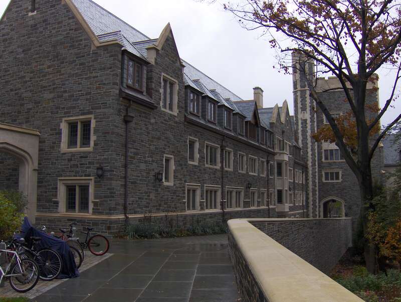 Whitman College is a residential college or hall housed in a complex of buildings on Princeton University's campus. The buildings were completed and opened to students in the fall of 2007. They are notable for their use of Collegiate Gothic