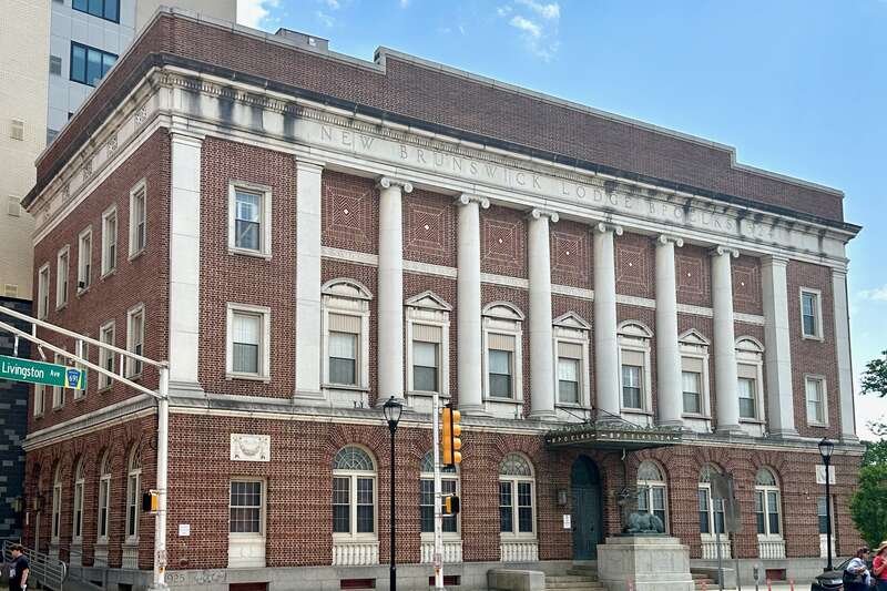 Lodge B.P.O. Elks 324 building in downtown New Brunswick, New Jersey.