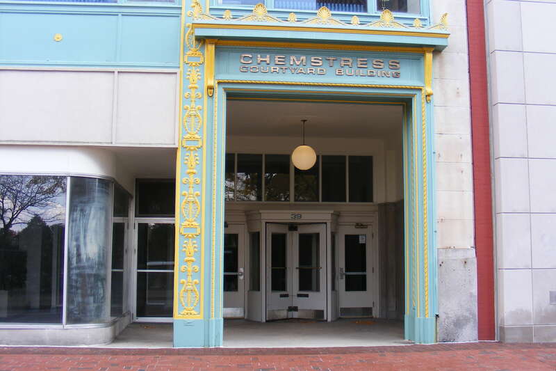 Situated on Akron’s Main Street, the Metropolitan Building opened in 1918, boasting its fireproof construction. Neo-Classic Revival/Chicago Commercial style in design, the building accommodated four storefronts and 100 office suites. The