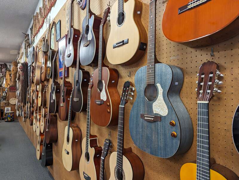 Guitars at the Claremont Folk Music Center