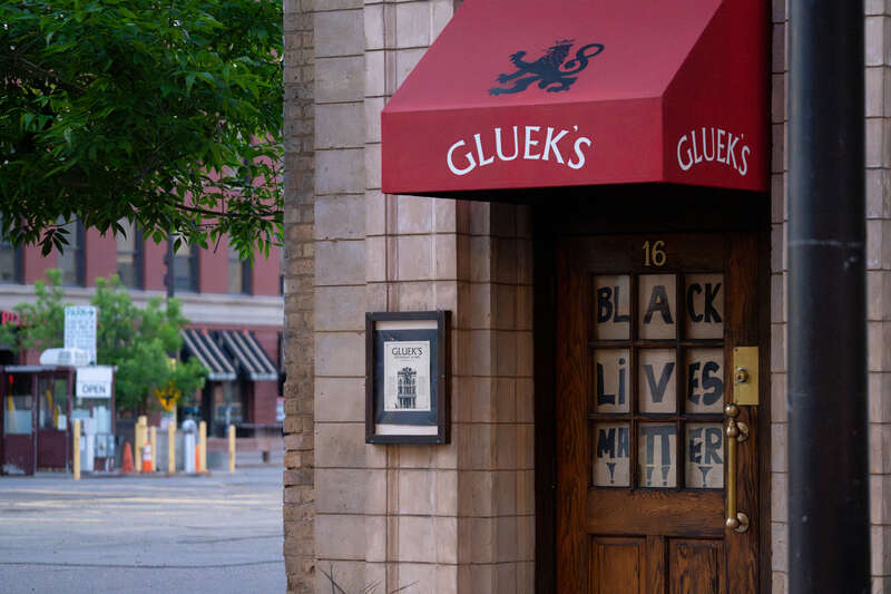 Gluek's Bar in downtown Minneapolis on May 28th, 2020.

--
This image is part of a continuing series following the unrest and events in Minneapolis following the May 25th, 2020 murder of George Floyd. 

&amp;lt;a