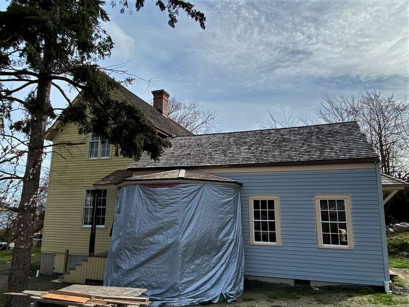 Colonel Granville &amp;amp; Henrietta Haller House  Property is currently in renovation and preservation phase.  West elevation.
