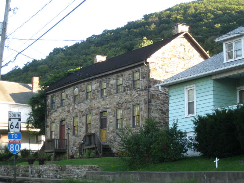 Nathan Harvey House, built about 1804 in Mill Hall in Clinton County, Pennsylvania, USA