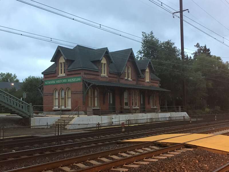 The historic old railroad station of Newark, DE was built by the Pennsylvania Railroad in 1877