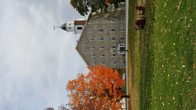 The rear of Old Chapel at Middlebury College