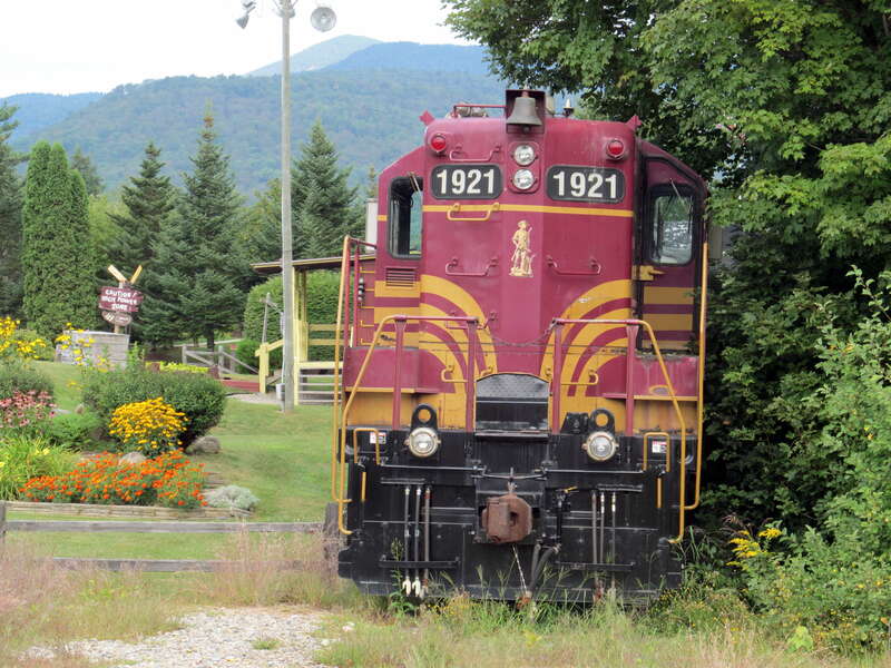 Plymouth &amp;amp; Lincoln Railroad #1921 (ex-MBTA), a GP-9, at the Hobo Railroad in Lincoln, New Hampshire in August 2012. It never operated for the B&amp;amp;M (before the MBTA, it was used by the Great Northern), but was painted as a tribute.