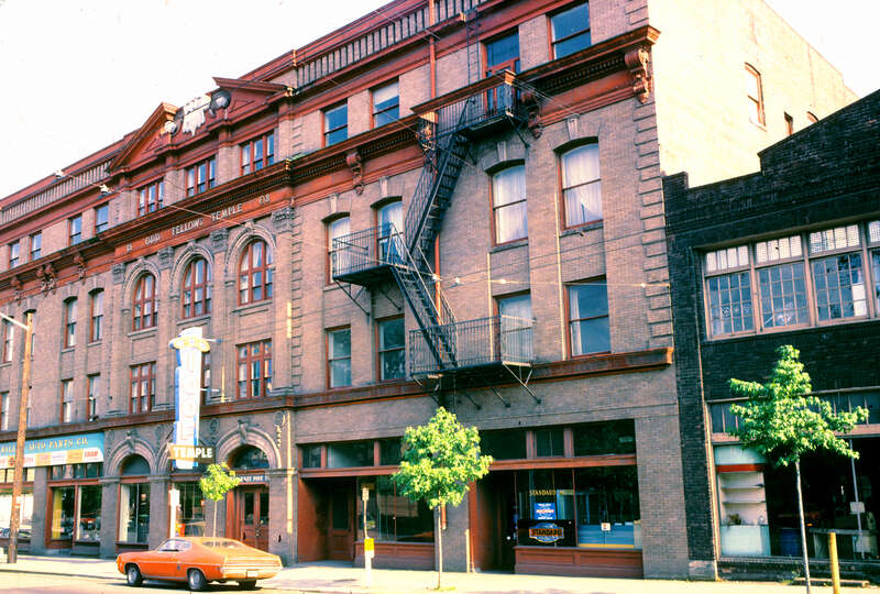 Odd Fellows Temple, 915 E. Pine Street, Capitol Hill, Seattle, Washington, U.S., circa 1970s.