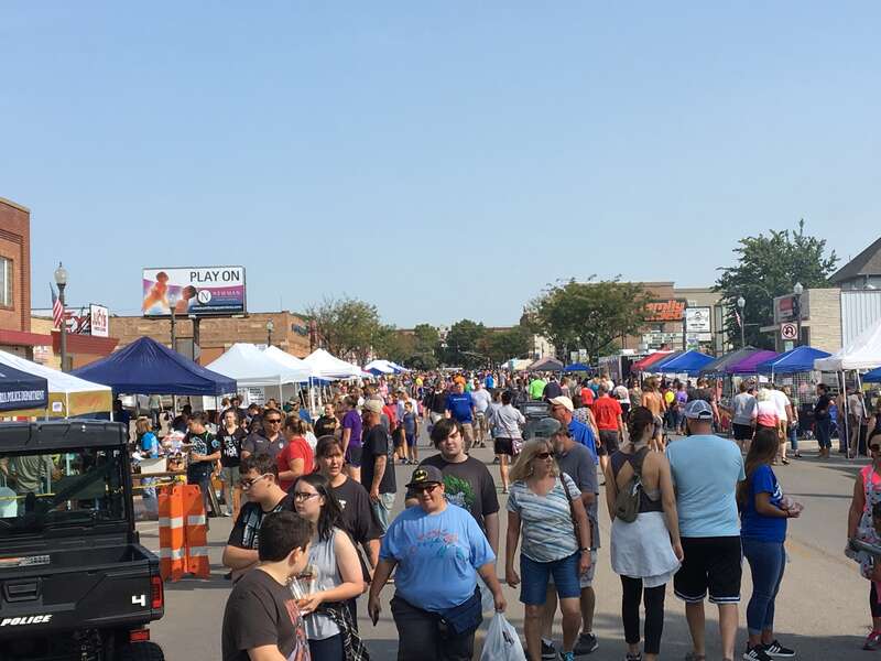 Vendors gather in downtown Emporia for the Great American Market hosted by Emporia Main Street.