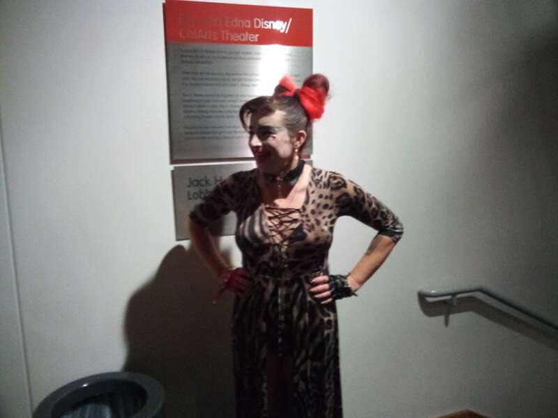 Vera Drew posing at the Los Angeles premiere of The People's Joker