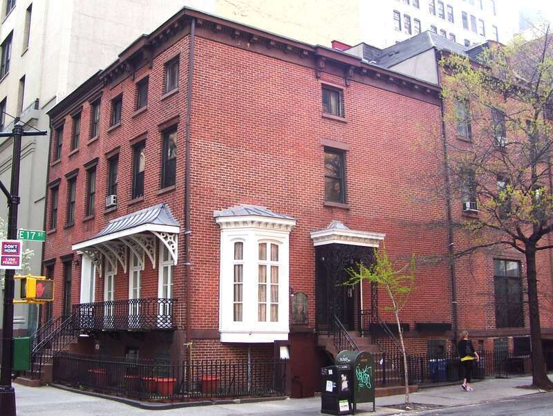 122 East 17th Street, also known as 49 Irving Place, in the Union Square neighborhood of Manhattan, New York City was built in 1843-44 as one of three Greek Revival row houses (along with 47 Irving Place and another no longer extant).  It was