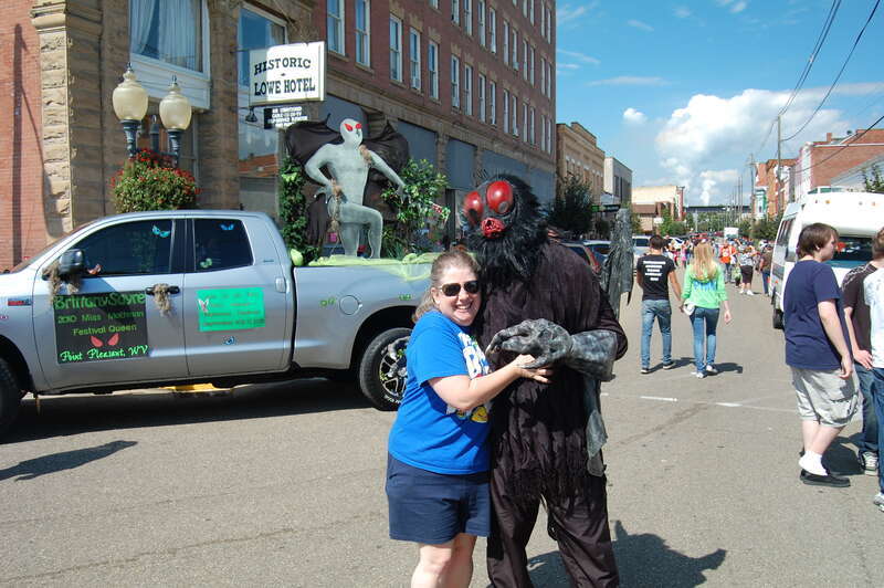 Photo of attendees at the 2011 Annual Mothman Festival in Point Pleasant, West Virginia.