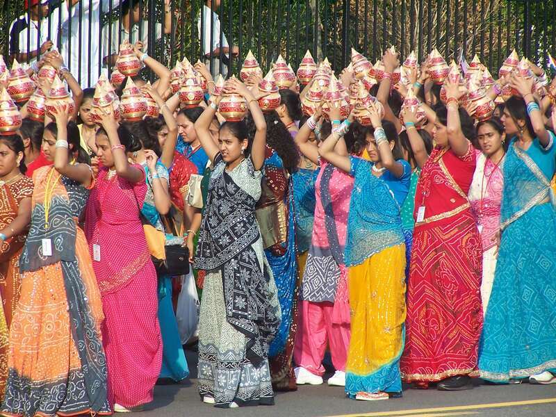 Bochasanwasi Akshar Purushottam Swaminarayan Sanstha parade