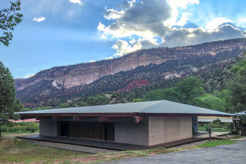 Center of Gravity Foundation Hall at the Bodhi Manda Zen Center, Jemez Springs, NM