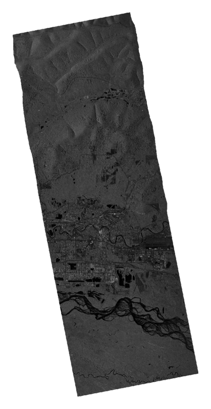 Capella Space Open Data: Capella-8 SAR image taken by instrument capella-radar-8. Location: Fairbanks, Fairbanks North Star, Alaska, United States
