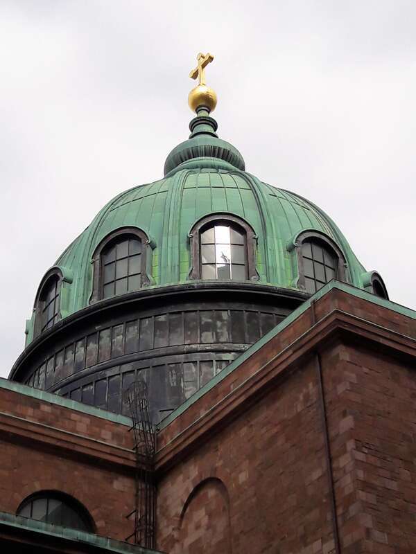 The dome of the Cathedral Basilica of Saints Peter and Paul in Philadelphia.