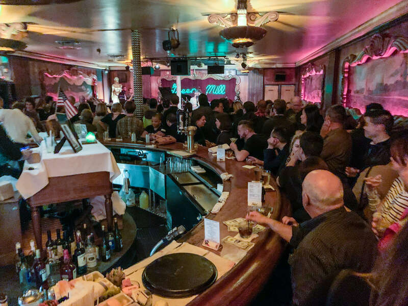 A busy Saturday night at the Green Mill Cocktail Lounge, Chicago.