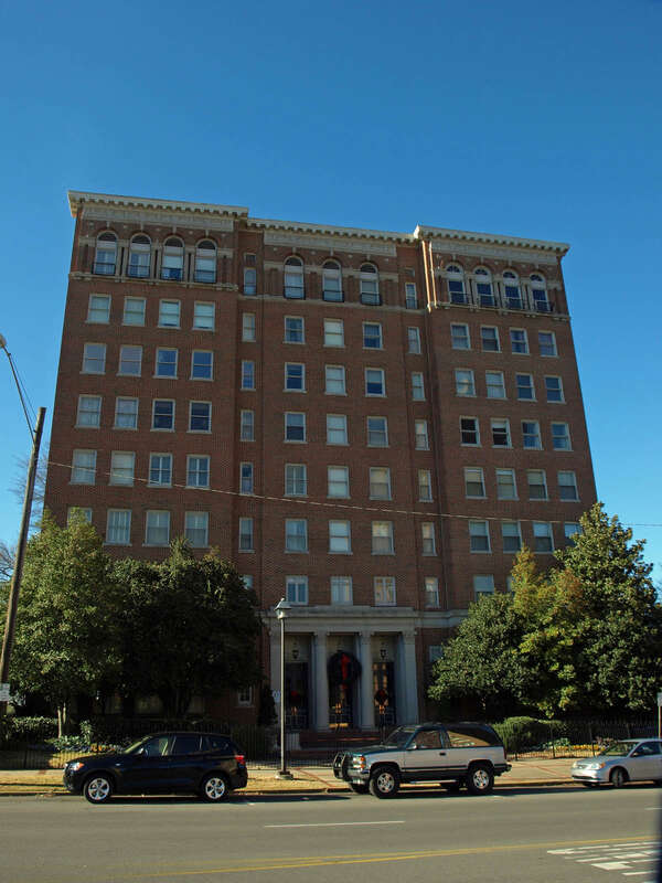The Highland Plaza Apartments in Birmingham, Alabama, listed on the National Register of Historic Places