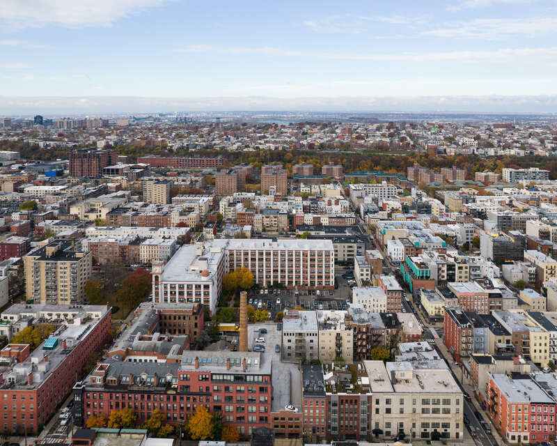View to the west, Hoboken, New Jersey.