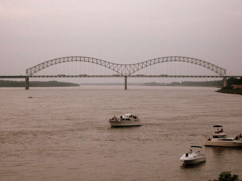 I-40 Hernando de Soto Bridge from Tom Lee Park