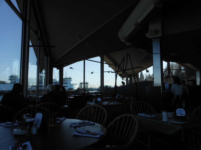 Inside Anthony's restaurant