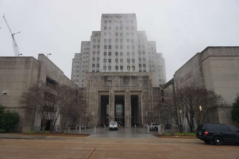 The Woolfolk State Office Building in Jackson, Mississippi (United States).