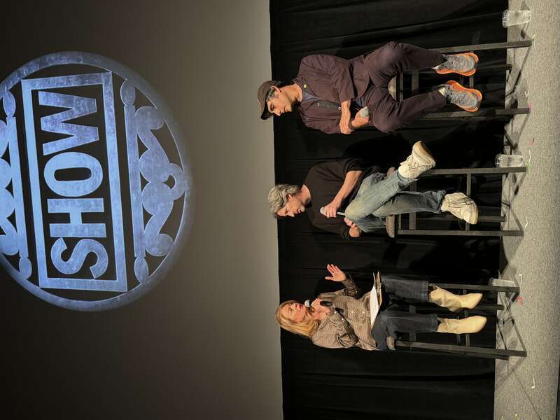 Jason Reitman and Gil Kenan at a Q&amp;amp;A after a screening of Saturday Night at the at the 2024 Telluride Film Festival, where the film premiered.