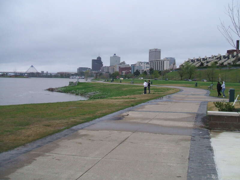 Memphis, TN: View N, Tom Lee Park, April 2008