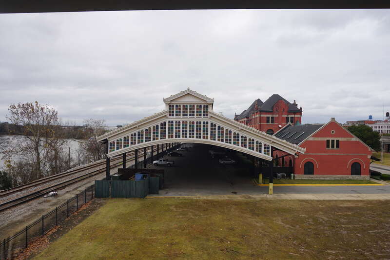 Montgomery Union Station and Trainshed in Montgomery, Alabama (United States).