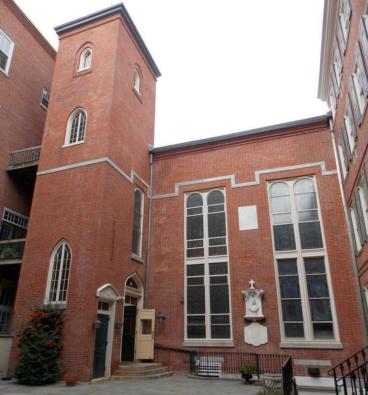 Old St. Joseph's Church in the Society Hill neighborhood of  Philadelphia, Pennsylvania.