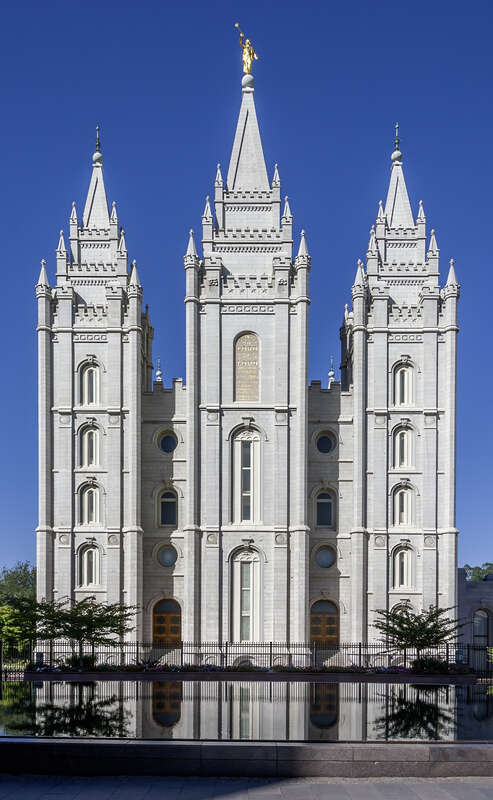 The Salt Lake Temple, Salt Lake City, Utah, USA