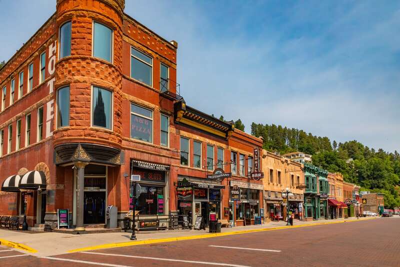 Deadwood South Dakota Historic Main Street - A Glimpse into the Colorful Old West Gold Rush Mining Town