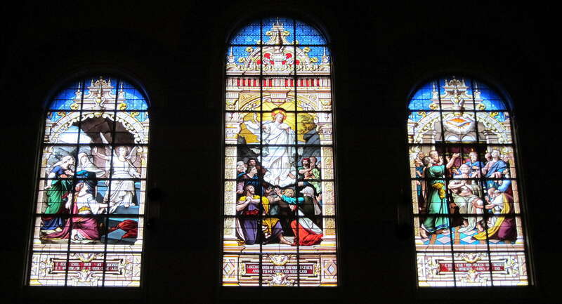 Trinity Church located at 206 Clarendon Street on Copley Square in Boston, Massachusetts. Designed by Henry Hobson Richardson and completed in 1877, the church is considered the birthplace and archetype of the Richardsonian Romanesque architectural