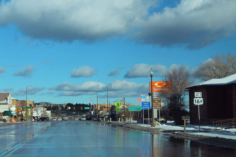 US385 SD89 North US16 East - Jct US16A Sign.jpg
More photographs at https://www.flickr.com/photos/formulanone/