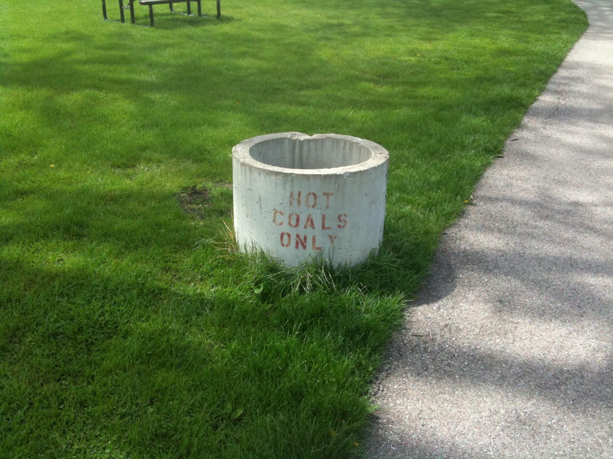&quot;Hot coals only&quot;