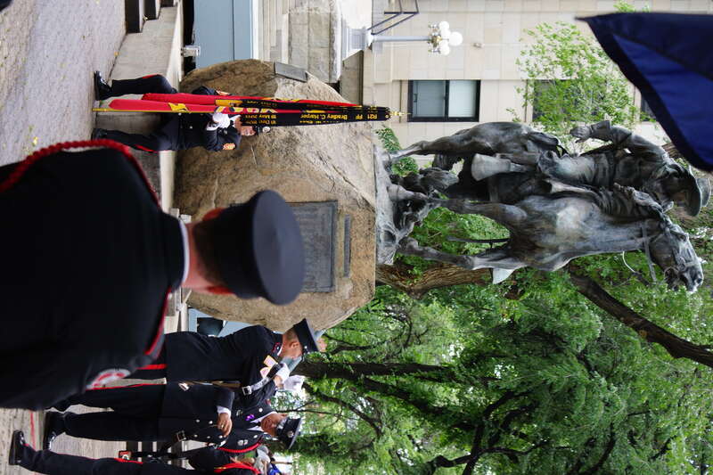2013, Fallen Firefighter's Flag, Roughrider Statue, Prescott Courthouse Square, Granite Mountain Hotshot Observances  Closing
