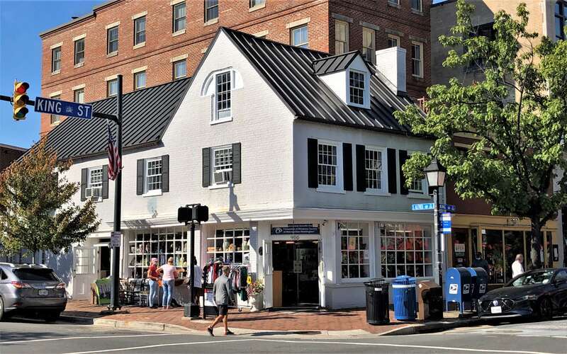900 King Street at the corner of South Alfred Street in Old Town Alexandria, Virginia.