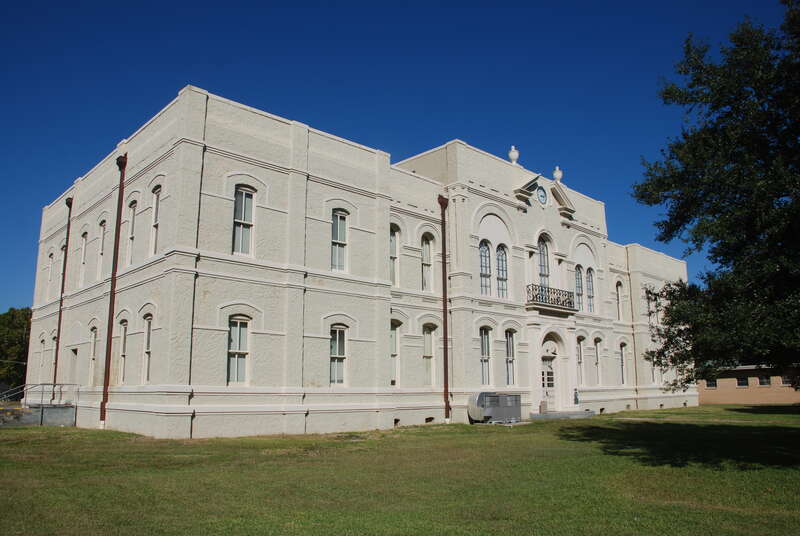 The old Brazoria County Courthouse in Angleton, Texas, USA was built in 1897. It was extensively remodeled in 1927. The building was listed on the National Register of Historic Places on March 12, 1979 and designated a Recorded Texas Historic