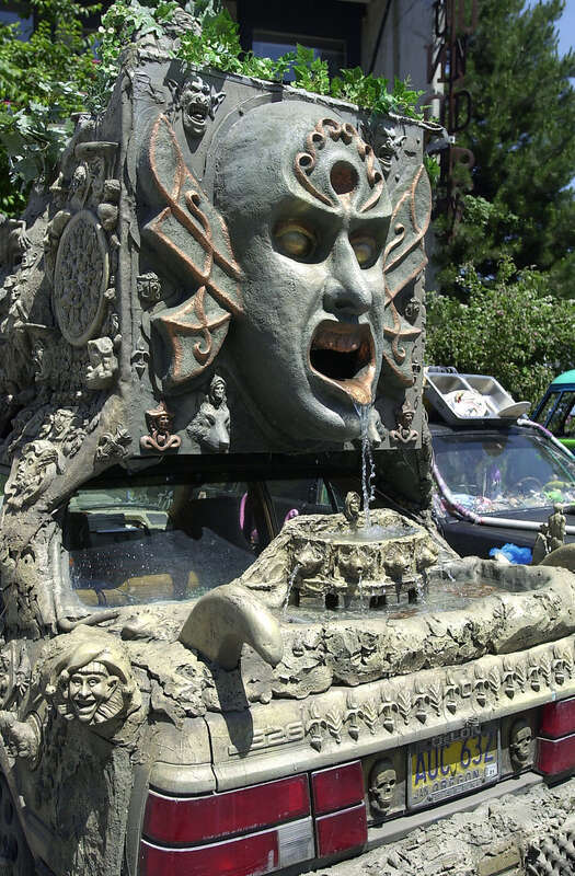 Art car at the Fremont Fair, Seattle, Washington, 2000.