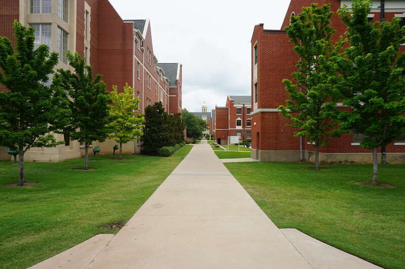 Brooks Residential College on the campus of Baylor University in Waco, Texas (United States).