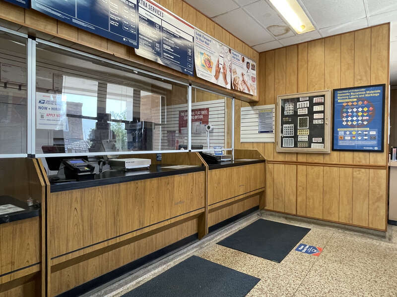 Interior of Beech Grove Post Office, Beech Grove, Indiana.