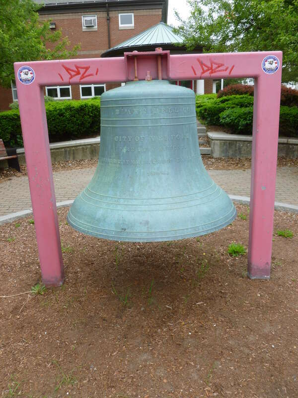 Bell for Medford Fire Department firehouse at 0 Medford Street, Medford, Massachusetts.