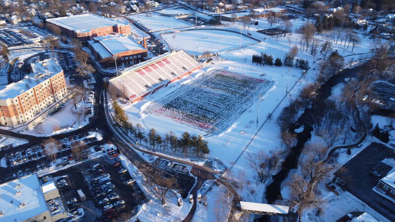 Benedetti–Wehrli Stadium at North Central College in January 2022.