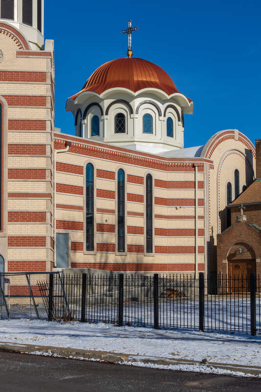 Biserica Ortodoxă Română „Nașterea Domnului” (&quot;Holy Nativity&quot; Romanian Orthodox Church), Chicago, Illinois.