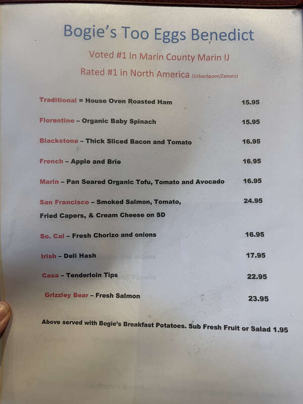 Bogie's Too, San Rafael, California