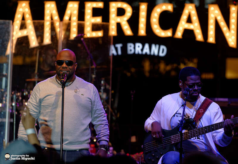 Boyz II Men performing live at The Americana at Brand in Glendale California on Monday October 20th, 2014. This was their &quot;Collide&quot; album release show.