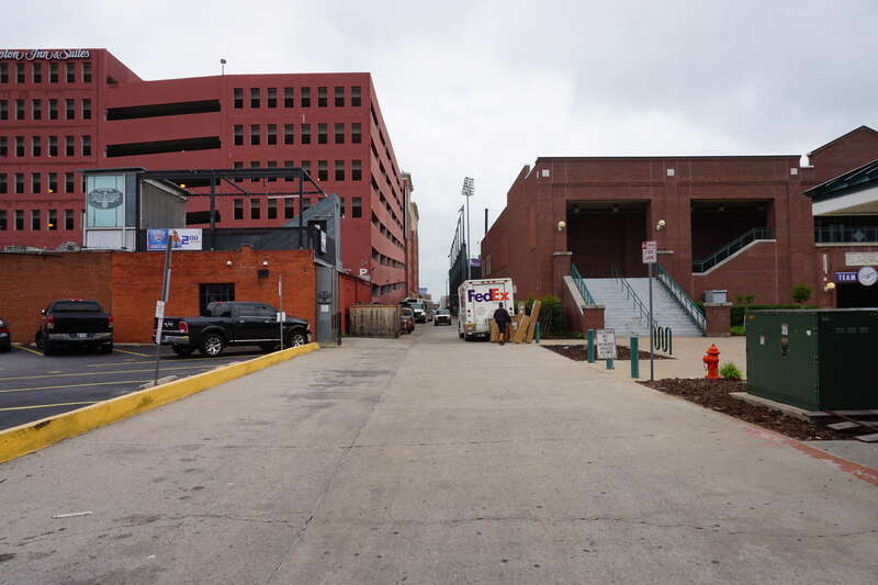 Flaming Lips Alley in the Bricktown district of Oklahoma City, Oklahoma (United States).