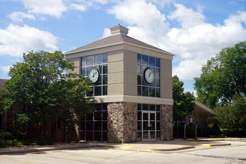 The Brookfield City Hall in Brookfield, Wisconsin (United States).